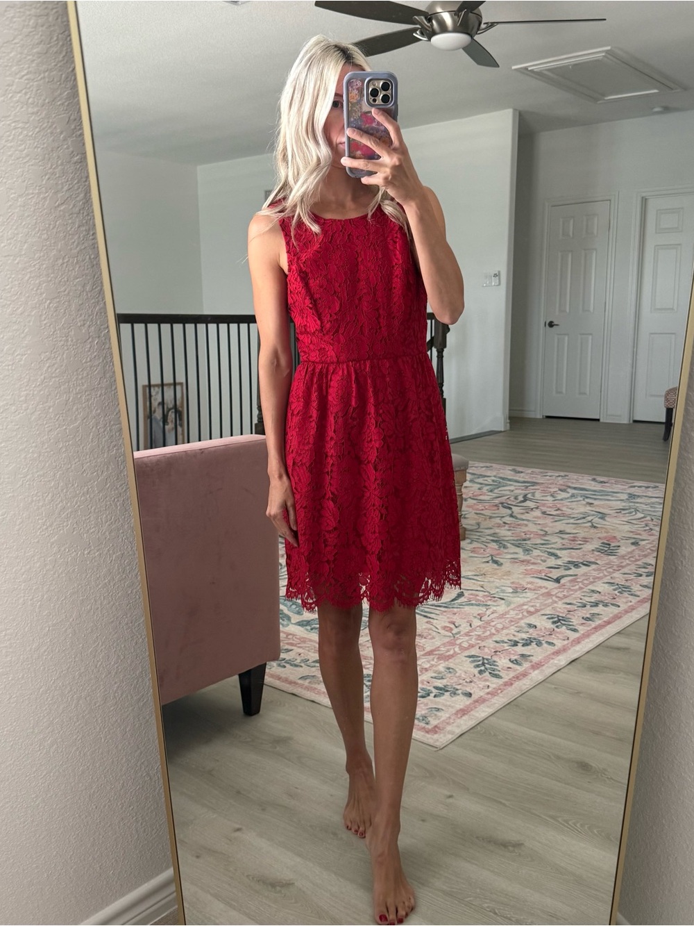 Loft women’s 00P dress red